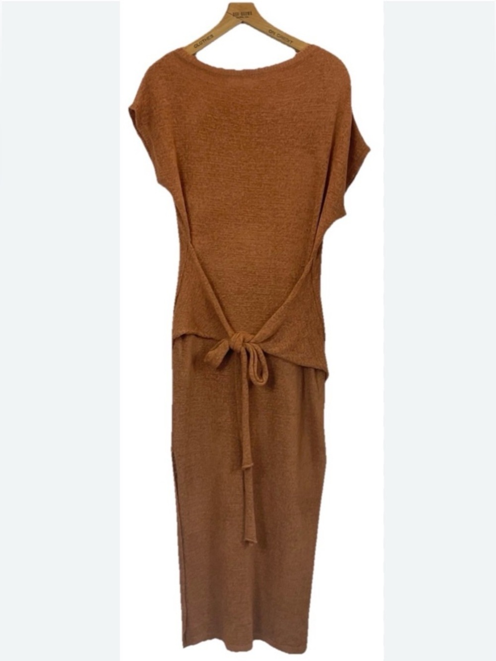 NEW MABLE knit wrap midi dress